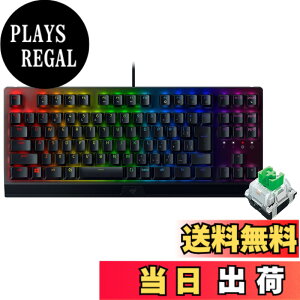 �y���������zRazer �Q�[�~���O�L�[�{�[�h �e���L�[���X ���J�j�J���L�[�{�[�h BlackWidow V3 Tenkeyless JP - Green Switch ���J�j�J�� �O���[���� �N���A�n�E�W���O Chroma RGB ���ϋv�A���~���g�b�v�v���[