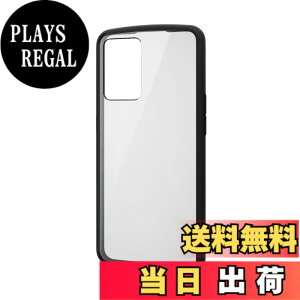 �y���������z�G���R�� OPPO Reno9 A / OPPO Reno7 A (OPG04) �P�[�X �J�o�[ �ϏՌ� [�G�A�[�N�b�V������S���ɔz�u] �y�� ���^ �w�ʃN���A �t���[���J���[ TOUGH SLIM LITE �X�g���b�v�z�[���t�� �u���b�N PM