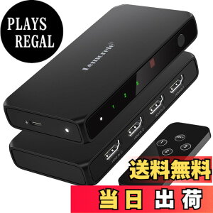 �y���������zHDMI �ؑ֊� �����R���t�� 3����1�o�� 4K@60Hz hdmi �؂�ւ��� ���z�� �Z���N�^�[ 1080P@60Hz HDCP 2.2 HDR 3D�Ή� �蓮 �؂�ւ�PS5/Switch/PS3/PS4/TV Fire Stick4K����Ή��iBlack�j