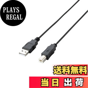 �y���������z�G���R�� RoHS�w�ߏ���&���z���p�b�P�[�W �G�RUSB�P�[�u�� USB2.0 A-B�^�C�v 3m �u���b�N U2C-JB30BK
