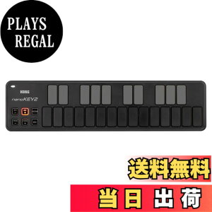 �y���������zKORG(�R���O) MIDI�L�[�{�[�h nanoKEY2 DTM/25����/�R���p�N�g/�R���g���[���[/USB/�o�X�p���[/�\�t�g�E�F�A���C�Z���X���� �u���b�N NANOKEY2-BK