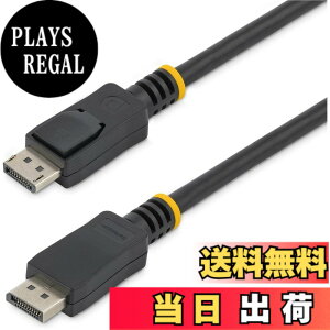 �y���������zStarTech.com DisplayPort 1.2�P�[�u�� ���b�`�t���R�l�N�^ 1m 4K�Ή� DISPL1M