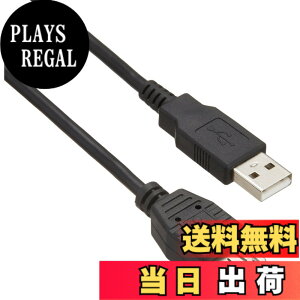 �y���������z�o�b�t�@���[ BUFFALO USB2.0�����P�[�u�� (A to A) �u���b�N 3m BSUAA230BK