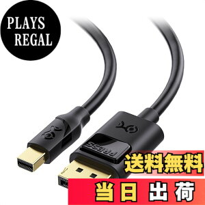 �y���������zCable Matters �o���� Mini DisplayPort DisplayPort �ϊ��P�[�u�� - 1.8m�A[4K 60Hz/2K 144Hz/Thunderbolt 2�Ή�]�AMini DP - DP 1.2 �A�f�B�X�v���C�|�[�g�A �u���b�N