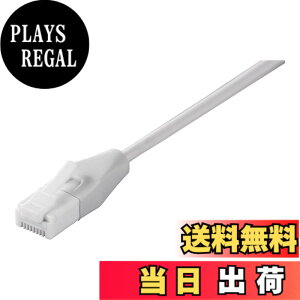 �y���������z�o�b�t�@���[ BUFFALO �c���̐܂�Ȃ�LAN�P�[�u�� �J�e�S���[6 �X�g���[�g �X���� 1m �z���C�g BSLS6SU10WH2