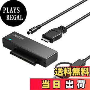 �y���������zUnitek SATA USB3.0(USB A+C) �ϊ��P�[�u�� 2.5 3.5�C���` HDD/SSD �Ȃǂ̃n�[�h���C�u ��SATA ���w�h���C�u �ɑΉ� I/II/III �d���A�_�v�^�i12V/2A�d���t���jUASP�Ή� �����]�� ����150cm �ő�18TB �t