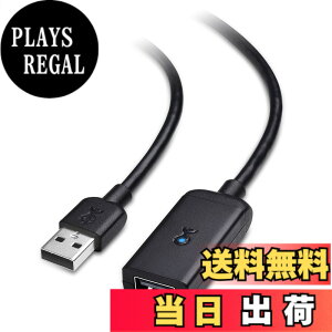 �y���������zCable Matters ���� USB �����P�[�u�� - 5m�A Active �����R�[�h USB 2.0�A480Mbps�f�[�^�]���AType A �I�X - ���X ���s�[�^�[�A�u���b�N