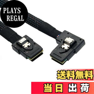 �y���������zChenyang Ultra Slim Flat Left Angled 90�x Mini SAS 36pin SFF-8087 - 8087 �f�[�^���C�h�P�[�u�� 80cm