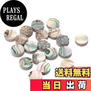 �y���������zYibuy 20 pieces Multicolor Abalone Inlay Material Dots 6mm �M�^�[�p�[�c