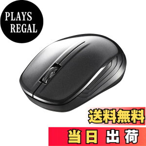 �y���������z�o�b�t�@���[ BUFFALO ����(2.4GHz)BlueLED�}�E�X3�{�^�� �u���b�N BSMBW105BK
