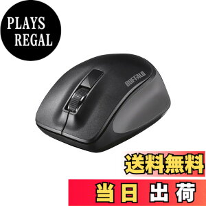 �y���������z�o�b�t�@���[ BUFFALO ���� BlueLED 3�{�^�� �v���~�A���t�B�b�g�}�E�X �u���b�N BSMBW305MBK
