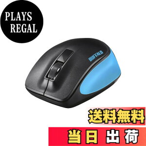 �y���������z�o�b�t�@���[ BUFFALO ���� BlueLED 3�{�^�� �v���~�A���t�B�b�g�}�E�X �u���[ BSMBW305MBL