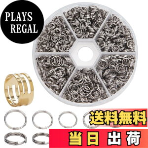 �y���������zPH PandaHall ��1150��/�� 6��Z�b�g 304 �X�e�����X ��d�ۊ� 5-8mm���a �}���J�� �W�����v�����O ��d �ۃJ�� �����O ����Z�b�g ��b�p�[�c �W���G���[�p �A�N�Z�T���[�p�[�c DIY�p�i 