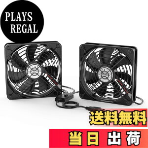 �y���������zELUTENG USB ��p�t�@�� 120mm 2�A 3�i�K���ʒ��� USB��@ �É� 2��1�g ���͑��� ��� �~�j�t�@�� ���^ 5V �u���b�N �����ԘA���ғ� ���^ 12cm ����/���[�^�[/PS4/PS3/PC�Ȃǂ̗�p Dual USB Fa