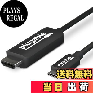�y���������zPlugable USB-C - HDMI �ϊ��P�[�u�� 1.8m�i4K@60Hz �Ή��jDisplayPort ��փ��[�h Thunderbolt 3 Thunderbolt 4 �݊� Mac Windows �p