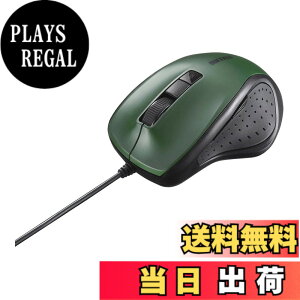 �y���������z�o�b�t�@���[ BUFFALO �L�� BlueLED �É� 5�{�^���}�E�X �O���[�� BSMBU308GR