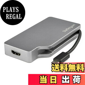 �y���������zStarTech.com USB Type-C �}���`�ϊ��r�f�I�A�_�v�^/HDMI 2.0 Mini DisplayPort 1.2 VGA DVI/4K60Hz(mDP HDMI)/1080p(VGA DVI)/USB �^�C�vC�ڑ��r�f�I�R���o�[�^/�X�y�[�X�O���[ CDPVDHDMDP2G