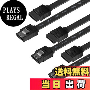 �y���������zBENFEI SATA�P�[�u�� (�X�g���[�g�^) 45cm 3�{�Z�b�g SATA3 6Gbps �Ή� ���b�`�t�� SSD��HDD����-�u���b�N