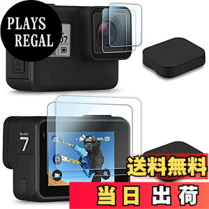 �y���������zFitStill Go Pro Hero 7 Black /6 /5 (2018) �ɓK�p�����K���X�t�B�����Z�b�g �A���`�X�N���b�` | 4�X�N���[���v���e�N�^�[ | �V���R���ی샌���Y�J�o�[ | ���C����ʗp2�� + �T�u��ʗp2��