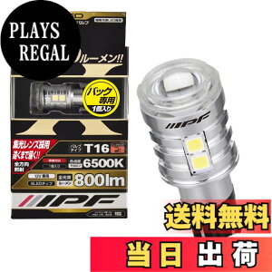 �y���������zIPF �o�b�N�����v LED �ԗp T16 800lm 6500K �z���C�g 12V�p 1�{�� �Ԍ��Ή� �m�C�Y�΍�� �n�C�X�y�b�N���f�� �W�������Y�̗p 503BL