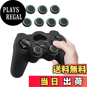 �y���������zFosmon �A�i���O�X�e�B�b�N �ی�J�o�[ (8�Z�b�g / �O���[�� + �u���b�N) �W���C�X�e�B�b�N�J�o�[ �A�V�X�g�L���b�v Nintendo Switch 2 1 PS5 PS4 PS3 Xbox Series X/S One 360 Wii �Ή� �R���g���[