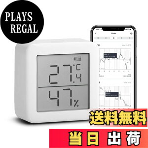 �y���������z�yWorks with Alexa�F��zSwitchBot �����x�v �f�W�^�� �X�}�[�g�Ɠd �����x �X�C�X���Z���T�[ �X�}�z�ŉ��x���x�Ǘ� �~�J �M���Ǒ΍� �A���[���t�� �O���t�L�^ Alexa�AGoogle home�AHomePod
