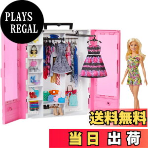 �y���������z�}�e��(MATTEL) �o�[�r�[(Barbie) �o�[�r�[�ƃs���N�ȃN���[�[�b�g �h�[��&�t�@�b�V�����Z�b�g �y�����ւ��l�`�E�n�E�X �z�y�h�[���A�A�N�Z�T���[�t���z�y3��~�zGBK12