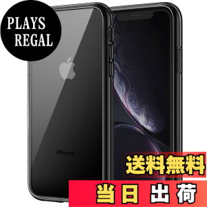 �y���������zJETech iPhonexr �P�[�X (6.1�C���`��piPhone XR) ���΂݂Ȃ� �Ռ��z�� �o���p�[�J�o�[ �����h�~ �N���A�o�b�N (�u���b�N)