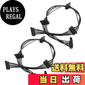 �y���������zCable Matters 2�{�Z�b�g SATA �d��4����P�[�u�� - 46cm�A15�s���I�X��4x SATA���X�A�u���b�N