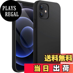 �y���������zJETech iPhone12 mini �V���R���P�[�X (5.4�C���`��p) �V���L�[�\�t�g�^�b�`�S�ʕی�P�[�X �}�C�N���t�@�C�o�[���C�j���O�t���ϏՌ��J�o�[ (�u���b�N)