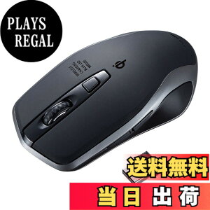 �y���������z�T�����T�v���C(Sanwa Supply) ���C�����X�[�d�}�E�X Qi�Ή� �u���[LED 5�{�^�� ��^ �u���b�N MA-WBL157BK