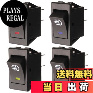 �y���������zKiligen 4��12VDC / 35A�Ԃ̎���LED�t�H�O���C�g���b�J�[�g�O���X�C�b�`�A4�s��ON-OFF�t�H�O���C�g�ADRL�ALED���C�g�o�[�p�̐ԐΉ�LED�C���W�P�[�^���C�g