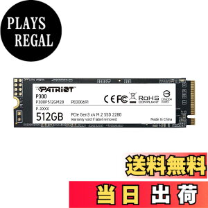 �y���������zPatriot Memory P300 512GB M.2 SSD 2280 NVMe PCIe Gen 3x4 �����^SSD P300P512GM28