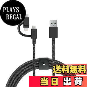 �y���������zNATIVE UNION [�l�C�e�B�u���j�I��] BELT Cable Universal 3-in-1 2m ���ϋv �}���[�d�P�[�u�� (���C�g�j���O/USB-C/Micro-USB�[�q�Ή�) [MFi�F��] (Cosmos)