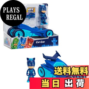 �y���������z����ǂ�! �p�W���}�X�N �R�i�[���L���b�g�J�[ �L���b�g�{�[�C �q�� �������� �u���[ PJ Masks Catboy & Cat-Car, 2-Piece Articulated Action Figure and Vehicle Set, Blue, by Just Play[���s�A���i]