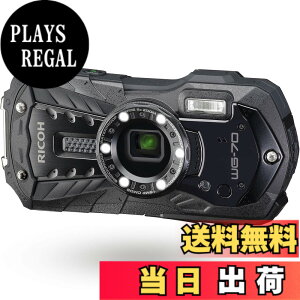 �y���������zRICOH WG-70 �u���b�N ���R�[�{�i�h���f�W�^���J���� 14m�h�� (�A��2����) 1.6m�ϏՌ� �h�o -10�x�ϊ� �A�E�g�h�A�Ŋ��􂷂�^�t�l�X�{�f�B CALS���[�h���ڂ� ����L�^�ȂǕ��L���r�W