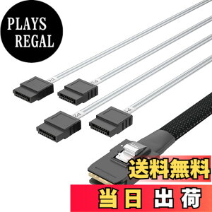�y���������z10Gtek ���� Mini SAS 36Pin(SFF-8087) �I�X to 4x SATA 7Pin ���X �@���A�E�g �P�[�u��, 0.5���[�g��