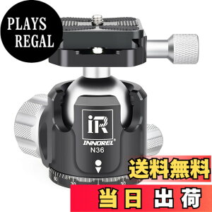 �y���������zINNOREL ���R�_�� �{�[���_�� �����_�� N�V���[�Y ��d�S �ω׏d�ő�20kg �{�[���w�b�h���a 36mm ���� CNC �A���~���� �O�r ��r ��჌�t �B�e DSLR �r�f�I�J�����p 360�x��] �p�m���} 