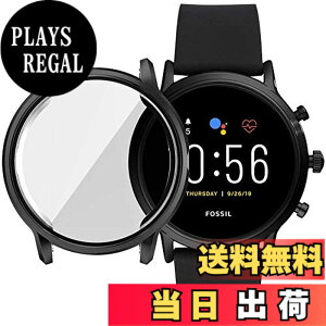 �y���������zMiimall Fossil Gen5 Carlyle HR ��p�P�[�X Fossil Gen5 Carlyle HR�J�o�[ �\�t�g �҂�����Ή� �C�菝�h�~ �h�Ռ� �����ߗ� TPU�ޗ� �S�ʕی� ����h�~Fossil Gen5 Carlyle HR �o���p�[�i�u���b�N�j