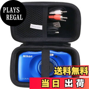 �y���������zNikon �f�W�^���J���� COOLPIX W150/W300/A100/A10 ��p�ی���[�P�[�X -waiyu JP (Storage case, Black)