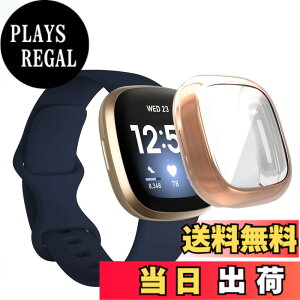 �y���������zFor Fitbit Versa 3 �P�[�X Fitbit Sense �\�t�g�P�[�X�yELMK�z�S�ʕی� �ϏՌ� �_�炩�� ���b�L �E���ȒP TPU �E�I�b�` �ی�P�[�X �����^ �J�o�[ �t�B�b�g�r�b�g Versa3 / Sense �o���p�[ �Ή�