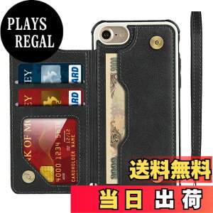 �y���������zPelanty for iPhone SE ��3���� 2022 /SE ��2���� 2020 �蒠�^�P�[�X for iPhone7/8/6/6s �P�[�X��|�� �w�ʃJ�o�[ PU���U�[�P�[�X IC �J�[�h���[ �X�^���h�@�\ �{�^�����C ���@�\ �g�уJ�o�[ �y��