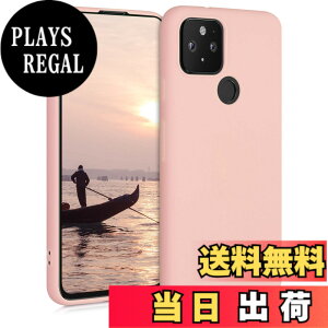 �y���������zkwmobile �X�}�z�P�[�X Google Pixel 5�Ή� �P�[�X - �ϏՌ� ����~�� �\�t�g TPU �V���R�� - �s���N�S�[���h �}�b�g