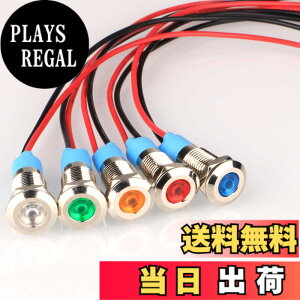 �y���������zKiligen 5�� 8mm AC/DC 12-24V LED �h���C���W�P�[�^���C�g �p�C���b�g���C�g�V�O�i�� �C���W�P�[�^�i5 �F�j