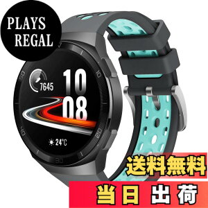 �y���������zComtax For HUAWEI Watch GT2e �o���h ��p �V���R���o���h �����x���g �X�|�[�c�o���h �t�@�[�E�F�C �E�H�b�` Watch GT 2 46mm�X�}�[�g�E�H�b�`�Ή� (�O���[+ �O���[��)