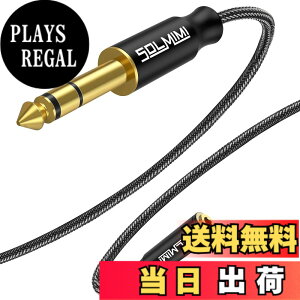 �y���������zSOLMIMI 3.5mm�X�e���I�~�j(���X) �� 6.35mm�W���v���O(�I�X)�A���v�w�b�h�z���ϊ��P�[�u�� 25cm �I�[�f�B�I�ϊ��A�_�v�^�[ 24K�����b�L PVC+�N���X�^���i�C�����ґg �d�q�s�A�m/�I�[�f
