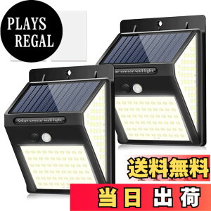 �y���������zBINGONE 220LED �Z���T�[���C�g �\�[���[���C�g 3�ʔ��� 2800mAh ��e�� IP65�h�� ���O�Ɩ� �l���Z���T�[ 3�_�����[�h �h�ƃ��C�g ���ʃe�[�v�t�� �����_�� ���z�����d �K�[�f�����C