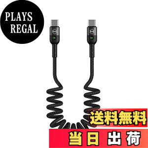 �y���������zMcdodo Type-C �P�[�u�� PD�Ή� 36W�}���[�d&�����f�[�^�]�� �J�[���R�[�h �i�C�����҂� LED���C�g�t�� 1.8 m �P�[�u�� (1.8 m, Type-C to Type-C)