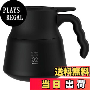 �y���������zHARIO(�n���I) V60 �ۉ��X�e�����X�T�[�o�[ PLUS 600 �ۑ��\�e��600ml �u���b�N VHSN-60-B