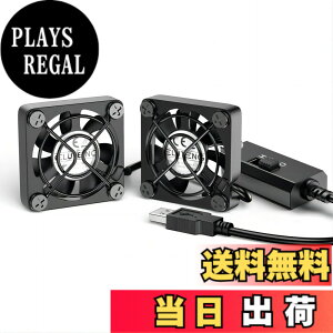 �y���������zELUTENG ���^�t�@��4cm 2�A USB�t�@�� 3�i�K���ʒ��� USB��@ 2��1�g ���^ �p�\�R�� �d�q�f�o�C�X�̗�p �����@ ���^�����@ 5V �����ԉғ��� Dual Usb fan 4cm